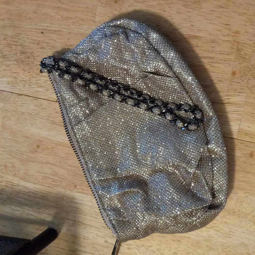 Shiney golden  glow look purse
